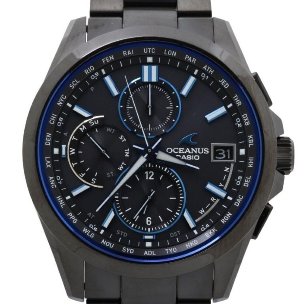 CASIO OCEANUS Classic Line OCW-T2600B-1AJF Black Titanium Men's Analog Watch